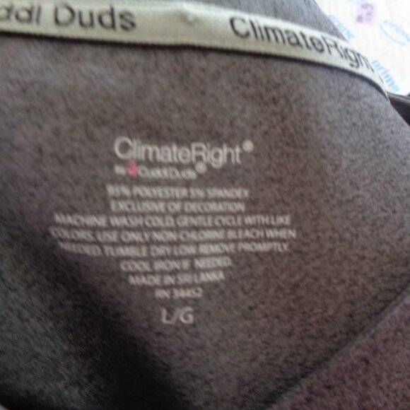 CuddlDuds Climate Right 6 Pocket Nursing Scrub Top Uniform Shirt Large Gray - Picture 7 of 7